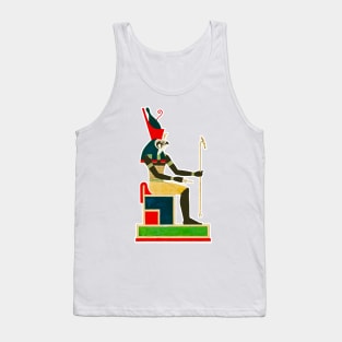 Horus Gods of Egypt colorful vintage drawing Tank Top